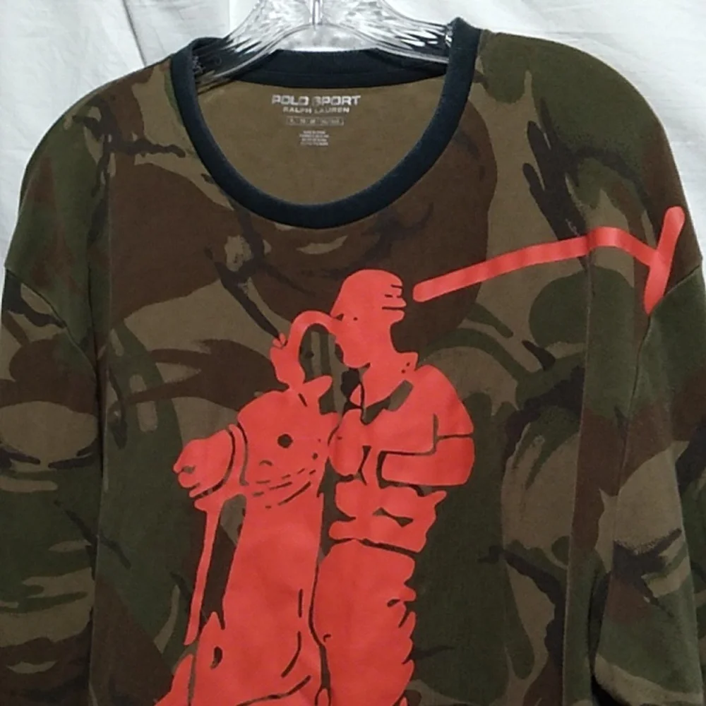 (X-50) SALE! Authentic Polo Sport Ralph Lauren Shirt Sz.XL Large Print On Front - Picture 3 of 16